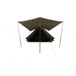 Praktiskt och lätt skydd som snabbt skapar extra utrymme vid campervan eller tält