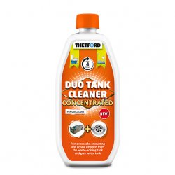 Thetford Duo Tank Cleaner är en kraftfull rengöringsvätska för avfallstanken och gråvattentanken. Tar bort fett och kalkavlagr