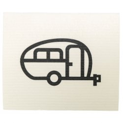 Disktrasa Husvagn retro - Vit