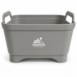 Vanheim Flexa diskbalja på 16 liter är perfekt för camping i husvagn, husbil och tält.