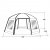 Måttskiss för tältet Robens Aero Yurt.
