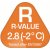 R-värde: 2.8 ( -2 °C)
