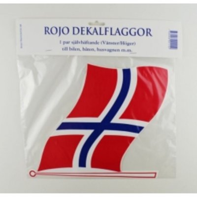 Självhäftande Flaggdekal Norge 12 x 8 cm