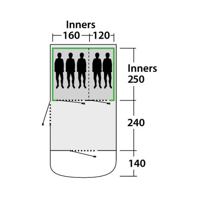 Planlösning Outwell Flagstaff 5