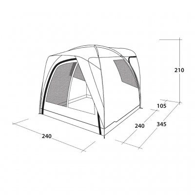 Mått för Outwell Beachcrest