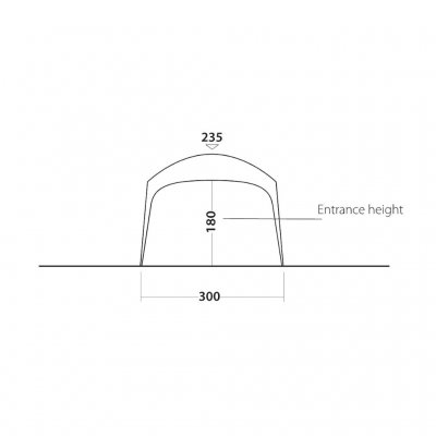 Höjdmått på Outwell Event Lounge M