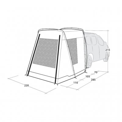 Mått för Outwell Dunecrest S