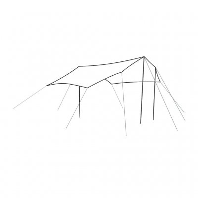 Mått för Outwell Canopy M tarp och soltak för familjetält.
