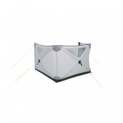 Vindskyddet kan vara helt fristående i vissa positioner