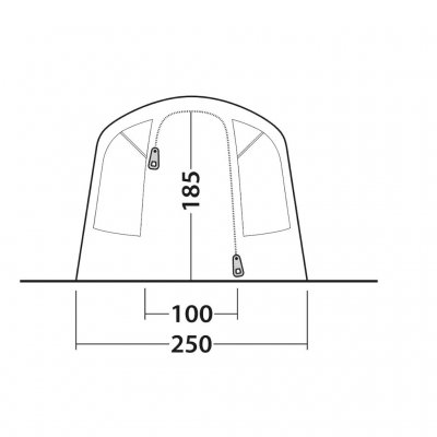 Mått på dörr Outwell San Antonio 2 Air