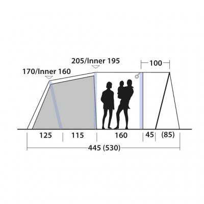 Höjd Outwell Monterey 5 Air Air