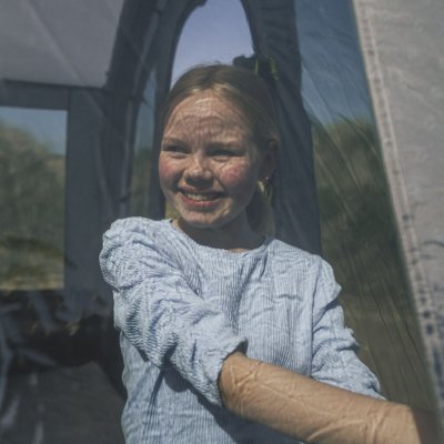 Myggnätsdörr på båda dörrarna till Outwell Colorade 6 Air