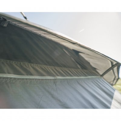 Justerbar ventilation som ger möjlighet till en väl dimensionerad ventilation för tältet