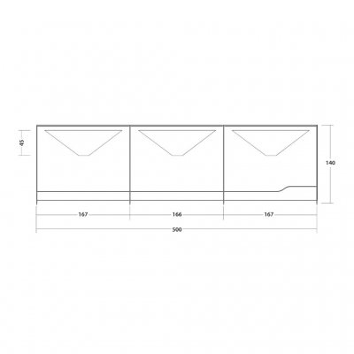 Måttskiss för Outwell Georgia Windscreen TC