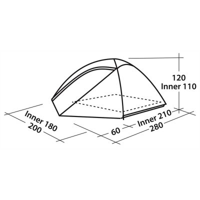 Easy Camp Meteor 300 mått