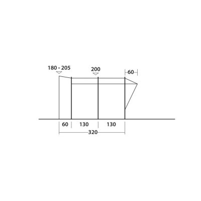 Höjdskiss Easy Camp Wimberly Biltält
