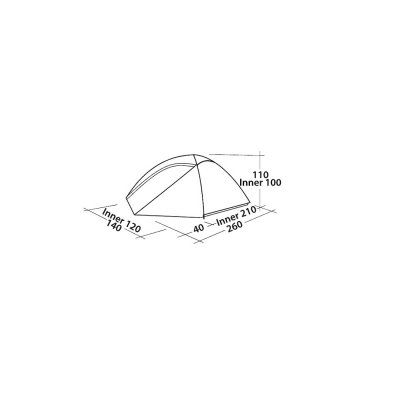 Mått för Easy Camp Meteor 200.
