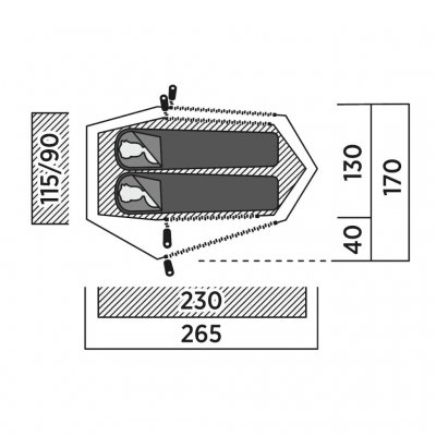 Planlösning för Sarek 2