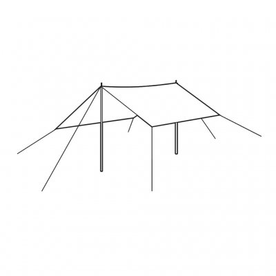 Skiss till Easy Camp Norddal Tarp 3 x 3 m