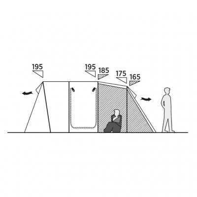 Skiss höjd för Easy Camp Hamra 5