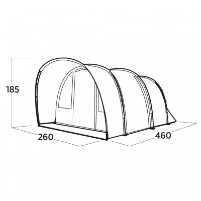 Måttskiss för Easy Camp Skarvan 4