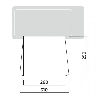 Måttskiss Easy Camp Voss Soltak