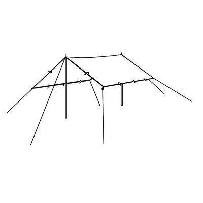 Monteringsskiss med tarpstänger