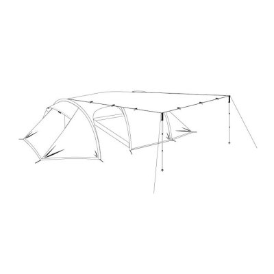 Montering av tält och tarp