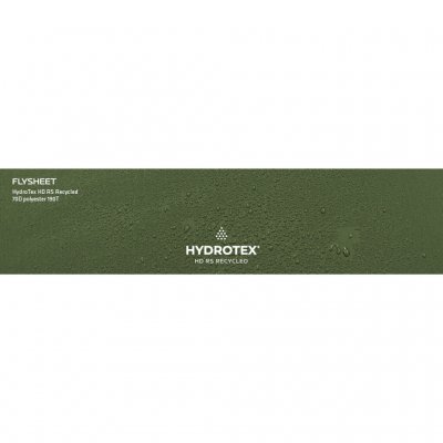 Tålig tältduk med ripstop-väv i tarpen.