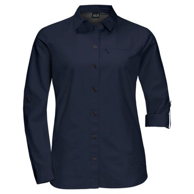 Ärmar kan rullar upp och fästas.