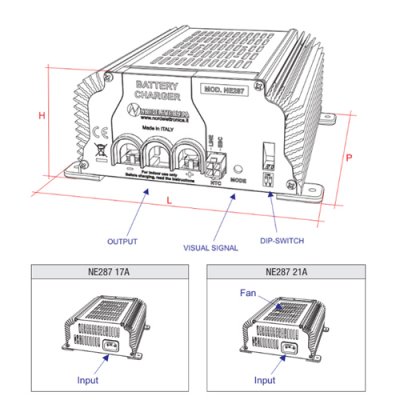 CBE Batteriladdare NE287 21A