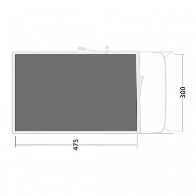 Footprint/golvskydd till ditt Outwell Lux Edmonds 6 Familjetält