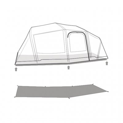 Footprint/golvskydd till ditt Outwell Hartford 6 Air Familjetält