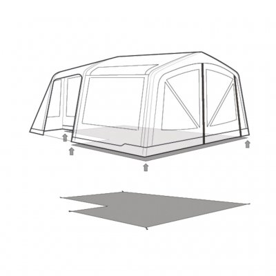 Footprint/golvskydd till ditt Outwell Maryland / Virginia 5 Air Familjetält