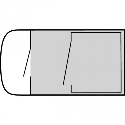 Golvskyddet täcker hela tältet och skyddar mot smuts och väta.