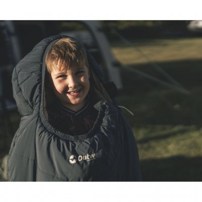 Outwell Convertible Junior Dark Blue Sovsäck - Vänster