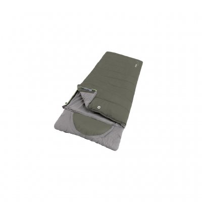 Varm campingsovsäck med dubbla dragkedjor på vänster sida