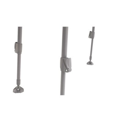 Bordet har justerbara ben för ojämna underlag