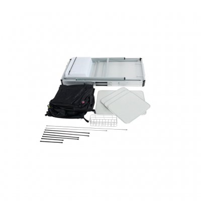 Få delar gör köksbordet enkelt att montera och demontera