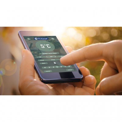 Styr och kontrollera temperaturen via Outwell app.