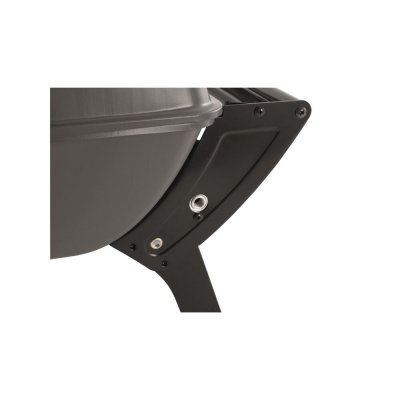 Kraftiga och stabila ben gör att grillen står bra även om campingplatsen har ojämnt underlag.