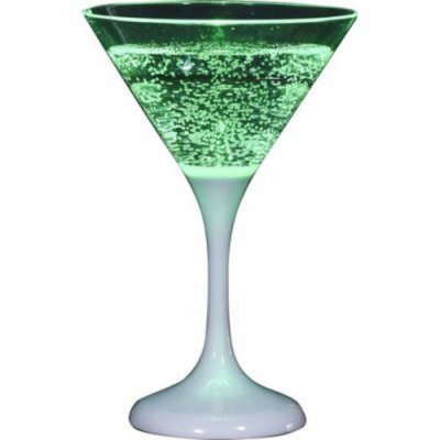 Unison Lysande Cocktail glas 22 cl - Inkl. batteri - Grön