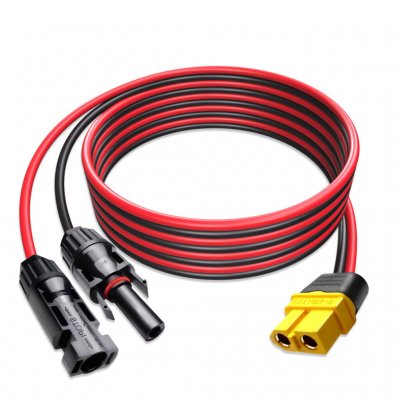 Anslut din Ecoflow power station till en solpanel.