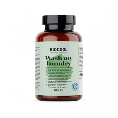Biocool Wash My Laundry tvättmedel för både handtvätt och maskintvätt.