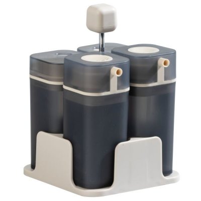 Magnetisk Bordsset (Salt, Peppar, Olja, Vinäger)