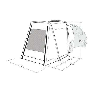 Mått för Outwell Dune SUV