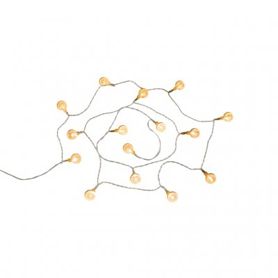 Easy Camp Blur ljusslinga med 15 lampor ger ett behagligt och varmt sken.