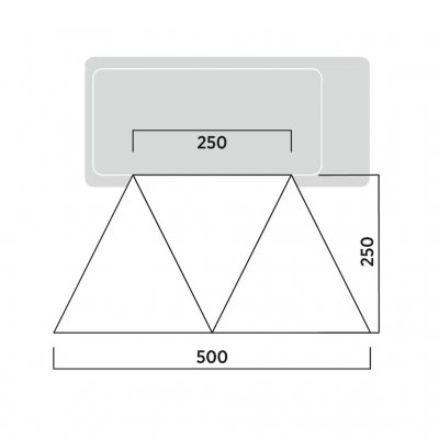 Skiss för Easy Camp Lom Tri