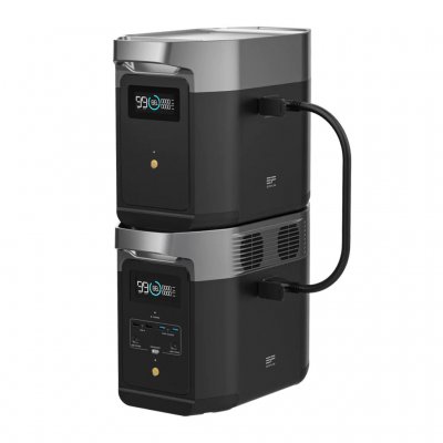 EcoFlow Delta 2 är expanderbar med ett extra batteri.