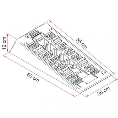 Mått för Fiamma Level System Jumbo